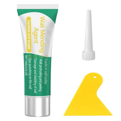 Drywall Patch Repair Kit with Scraper, Wall Mending Agent for Holes, Cracks, & Small Damage, Quick & Easy Solution for Home Wall Repair (1PC) - color: 1PC