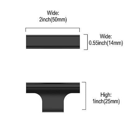 Asidrama 10 Pack Matte Black Kitchen Cabinet Knobs Dresser Knobs Drawer Knobs Single Hole Cabinet Pull Handles for Kitchen Wardrobe Cupboard - color: Matte Black, size: Single Hole Knob, style: 10 Pack