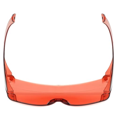 Calabria 3000 Fitover Safety Glasses with Uni-Lens – [Pink Fl-41-3 Pack] Wrap Around Eye Protection | Anti-Fog Scratch Resistant | Protective Eyewear - color: Pink Fl-41 (3 Pack)
