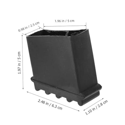 HOMSFOU 4pcs Ladder Mats Non-Slip Stair Treads Ladder Feet Covers Slip Wear-Resistant Easy to Install
