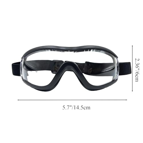Kids Anti-fog Safety Goggles, Kids Lab Goggles, Adjustable, Compatible with Nerf Gun - color: Black