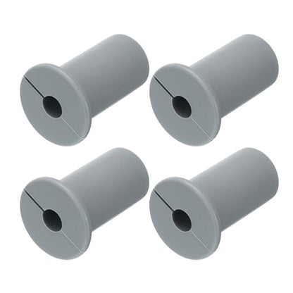 uxcell 4Pcs Wall Grommets for Cables 3/4 Inch Silicone Cable Wall Bushing Feed Through Cable Routing Kit Accessories Wall Cable Pass Through for Ethernet with 7mm Hole, Grey - color: Gray