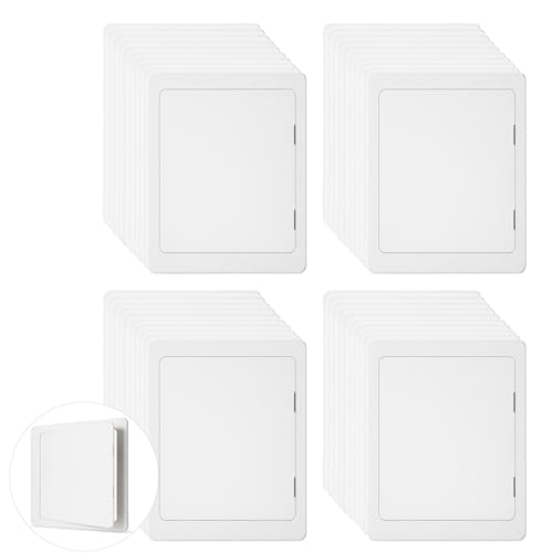 Morvat Access Panel 6x9 Inch for Drywall & Ceiling with Door, Heavy-Duty Durable ABS Plastic & Easy Install Access Box, Wall Hole Cover Plate for Plumbing & Electrical Cables & Wiring, White, 40-Pack - size: 6x9 - 40PK