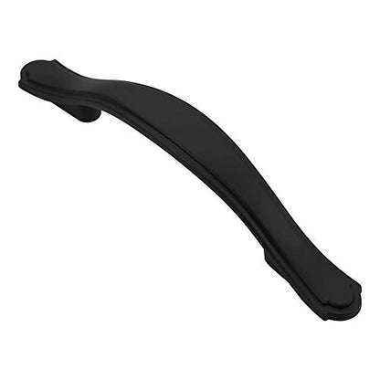 Alzassbg 10 Pack Flat Black Cabinet Pulls, 3 Inch(76mm) Hole Centers Cabinet Handles Arch Kitchen Hardware for Cabinets and Drawer AL3028MB - color: Traditional Handles - Matte Black, size: 3" Hole Center