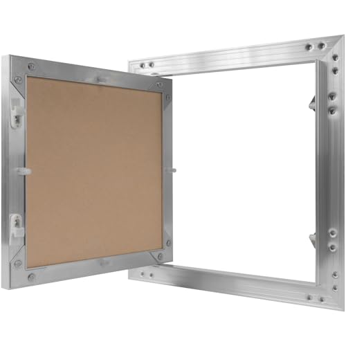 10" x 10" Waterproof Drywall Access Panel, Tileable and Paintable Ceiling and Wall Access Panel for Drywall, Wire Cover for Wall Covering Panels, Push to Open, Flush-Mount Wall Hole Cover - size: 10" X 10"