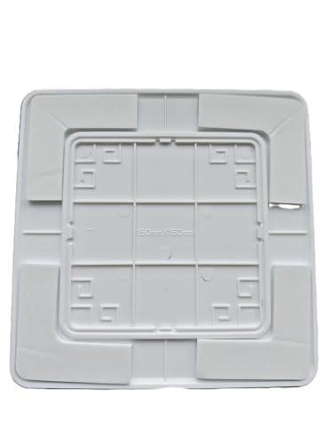 4 x 4 Inch Self-Adhesive Access Panel, ABS Wall Hole Cover for Plumbing, Electrical Cables and Wiring, White