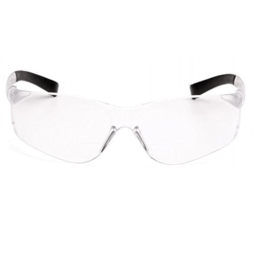 Pyramex Ztek Bifocal Reader Safety Glasses with Clear Lens, S2510R15 (3 Pair) (+1.5 Lens) - size: +1.5 Lens