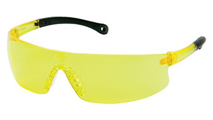Pyramex Provoq Safety Eyewear Blue Mirror Lens Black Temples - color: Amber Lens/ Black Frame