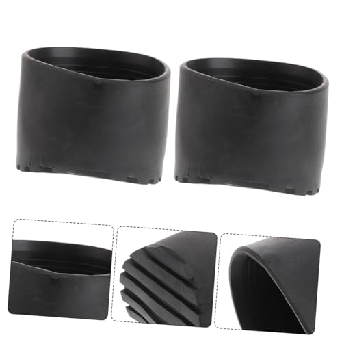 2pcs Non-Slip Pad for Ladder Ladder Legs Covers Outdoor Stair Treads Non-Slip Folding Feet Mat - size: 7.7X7.7CM