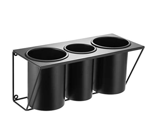 Hair Dryer Holder Hair Styling Product Care Tool Organizer Bath Supplies Accessories Tray Stand Storage Bathroom Steel Hair Dryer Holder(Black) MK470B - color: Black