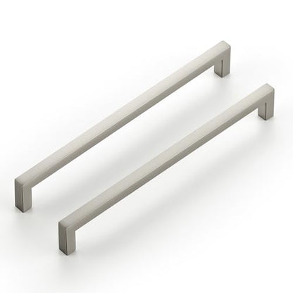 Ravinte 10 Pack Solid 7-1/2 Inch Center to Center Slim Square Bar Dresser Drawer Handles Kitchen Cabinet Handles Brushed Nickel Drawer Pulls Kitchen Cabinet Hardware Pulls - size: 7-1/2" Hole Center