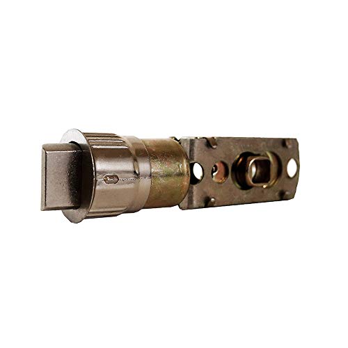Design House Passage Door Latch, 6-Way Adjustable Fit, Square Spindle, Emblem Series Locksets, Easy Assembly, Satin Nickel Finish, 3.25 in. L x 1.05 in. W x 2.25 in. H, 582213 - color: Satin Nickel