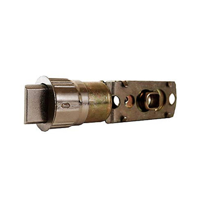 Design House Passage Door Latch, 6-Way Adjustable Fit, Square Spindle, Emblem Series Locksets, Easy Assembly, Satin Nickel Finish, 3.25 in. L x 1.05 in. W x 2.25 in. H, 582213 - color: Satin Nickel