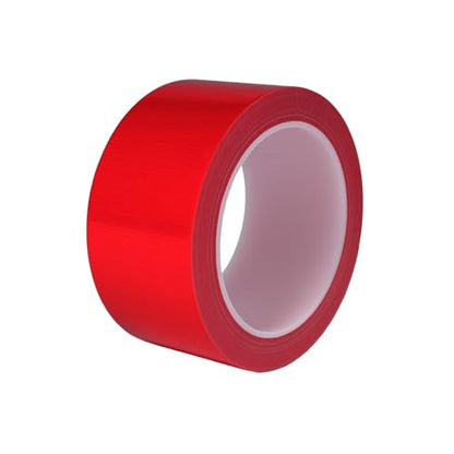 Red Duct Tape Heavy Duty, Waterproof Strong Adhesive Duct Tape for Indoor Outdoor Repairs Packaging Arts Crafts Projects, Tear by Hand 2 Inch x 20 Yards - color: Red