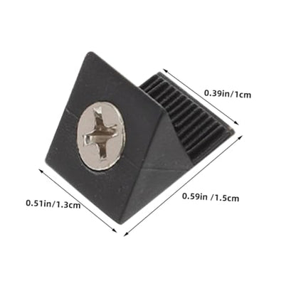 OSALADI 400pcs Repair Kit Angle Brackets Iron Screws for Cabinet Drawer Reinforcement and Repair Corner Brace for Furniture Support