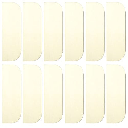 12PCS 3.5 Inch Hinge Repair Kit - Wooden Door Hole Cover & Filler Plates for Kitchen Cabinet Hinges