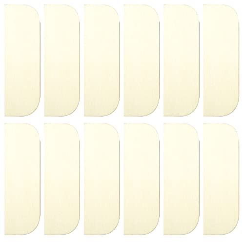 12PCS 3.5 Inch Hinge Repair Kit - Wooden Door Hole Cover & Filler Plates for Kitchen Cabinet Hinges