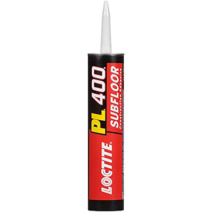 Loctite PL 400 Subfloor Heavy Duty Adhesive, 10 fl oz, Cartridge - size: Single/10 Ounce
