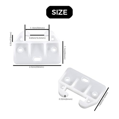 20PCS Plastic Drawer Rail Drawer Rail Replacement Furniture Parts, Suitable for Dressing Tables, cabinets, and Drawer Systems, Easy to use, Rail Drawer Furniture cabinets, wardrobes
