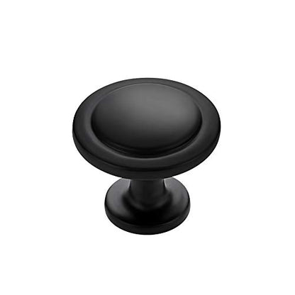 Ravinte 3 Pack 1-1/4 inch Kitchen Cabinet Knobs Matte Black Dresser Zinc Pulls Door Drawer Handles for Dresser Drawers - color: Black