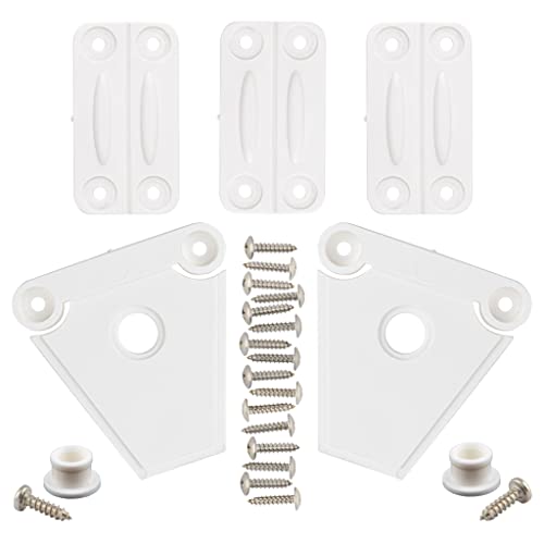 NeverBreak Parts - Igloo Cooler Replacement Parts - Large Repair Kit | High Strength Igloo Cooler Hinges Replacement with Latches | Ice Chest Repair Kit - color: White