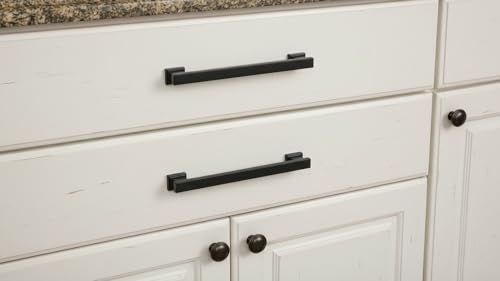 Alzassbg 10 Pack Matte Black Cabinet Pulls, 3-3/4 Inch(96mm) Hole Centers Kitchen Cabinet Handles for Cabinets and Drawers AL3061MB - color: Matte Black, size: 3-3/4" Hole Center