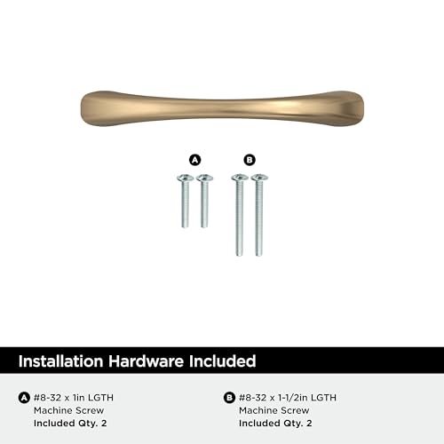 Amerock Vaile 3 inch (76mm) Center-to-Center Champagne Bronze Cabinet Pull - 10 Pack - color: Champagne Bronze, size: 3 inch (76mm) Center-to-Center, style: 10 Pack