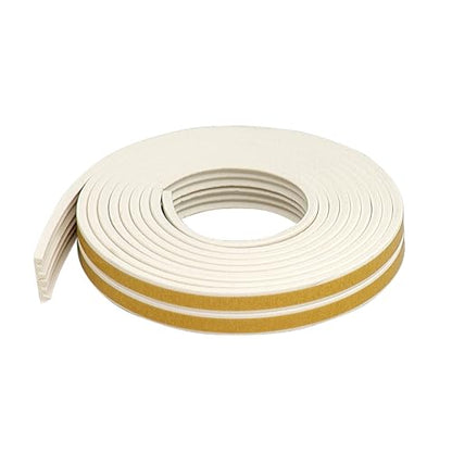 M-D Building Products 02618 1/8 in. x 3/8 in. x 17 ft. White Premium Rubber Window Seal for Ex-Small Gaps - color: White, size: 1/8 in. x 3/8 in.