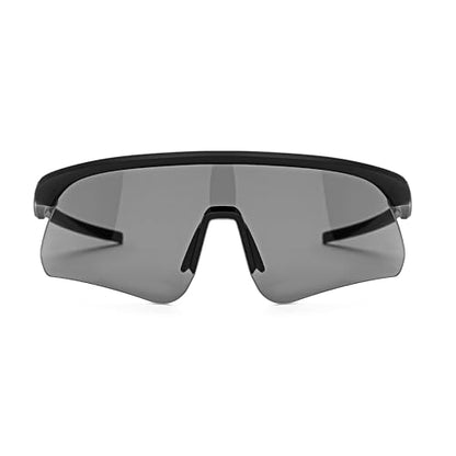 Polarized Protective safety Sunglasses UV400, Lightweight Wraparound Shooting Sports Glasses for Men Women - color: Matte Black