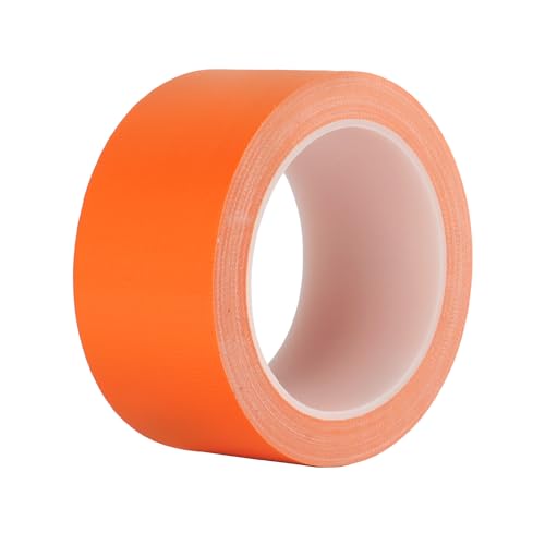 Orange Duct Tape Heavy Duty, Waterproof Strong Adhesive Duct Tape for Indoor Outdoor Repairs Packaging Arts Crafts Projects, Tear by Hand 2 Inch x 20 Yards - color: Orange
