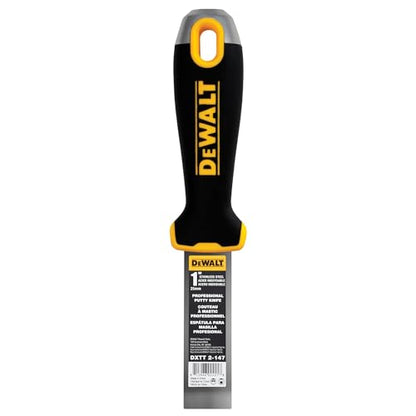 DEWALT 1" Putty Knife | Stainless Steel w/Soft Grip Handle | DXTT-2-147 - size: 1-Inch