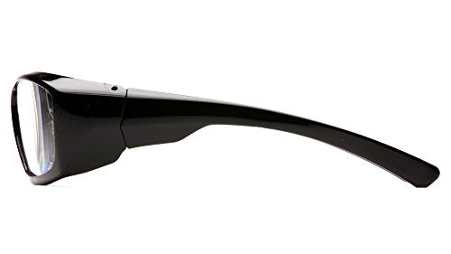Pyramex Safety SB7910DRX Emerge Safety Glasses, Black Frame, Clear Lens - color: Black Frame