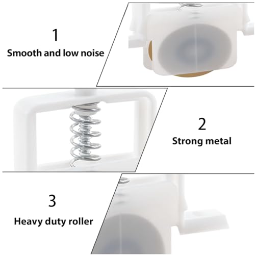 Set of 4 x 1-inch Sliding Screen Door Roller Replacement Kits, B691 and B695 Sliding Screen Door Rollers, Suitable for DIY Screen Door Roller Replacement (Includes 8 Screws) - size: 1-inch Spring-Loaded Screen Door Rollers