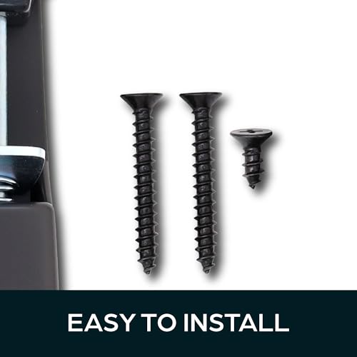 SUMMIT DOORWARE Heavy Duty Spring Loaded Step Down Door Stopper - Door Holder Ideal for Residential & Commercial Use - Duronotic Finish