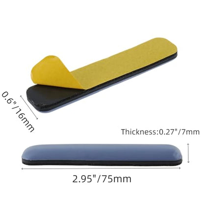 16 Pcs Furniture Sliders for Carpet and Hardwood Floor Heavy-Duty Furniture Movers for Hard Surfaces Adhesive Base Furniture Moving Pads (Rectanglular 0.75" x 2.75") - size: 2.75"x0.75"/70x19mm(LxW)