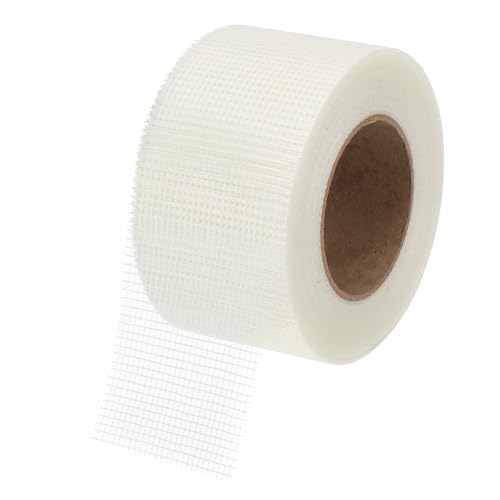 PATIKIL Drywall Repair Mesh Tape, 3 inch x 164 ft Fiberglass Repair Patch Self-Adhesive Dry Wall Joint Tape 9 Mesh Wall Hole Crack and Seam Patch, White - size: 3 Inch X 164 Feet