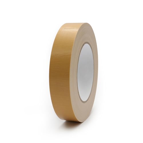 Duct Tape 1 Inch X 44 Yards, 8.5 mil Thickness, Heavy Duty Brown Duct Tape, No Residue, Waterproof, Tear by Hand for Repairs, Industrial, Professional Use - color: Brown, size: 1 inch X 44 Yards