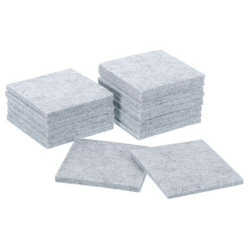 uxcell Furniture Pads, 16Pcs 2.5" - Square Self Adhesive Felt Furniture Pads, Floor Protectors for Furniture Feet Chairs Legs Hardwood Floors (Gray) - color: Grey, size: 2.5"