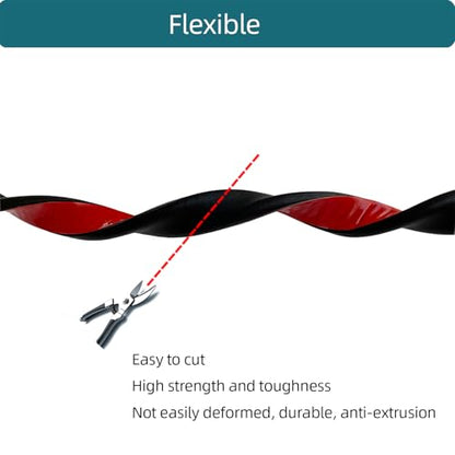 D Shape EPDM Foam Rubber Seal with Tape, Self-Adhesive Rubber Weather Stripping for Boat, Auto, RV, Marine, Garage Doors/Window and More, W:0.75"; H:0.375"; L:26Feet