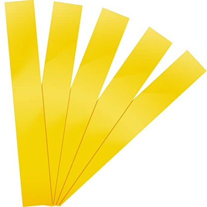 Fabbay Zero Gap Woodworking Tape for More Accurate Cuts On Miter Saw Table Saw PVC Self Adhesive Strips for Positioning Wood Cutting, 2 x 14 Inch, Yellow (5 Pcs)