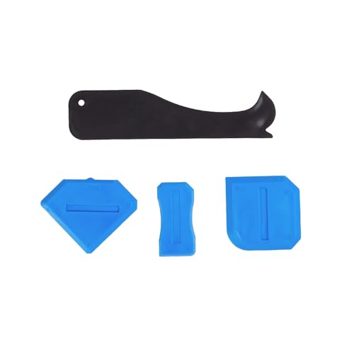 4 Pcs Blue Silicone Caulking Tools, Compatible Sealant Caulk Tool Kit Finishing Tools, Sealing Kit for Kitchen Bathroom Floor Sink Joint/Home Renovatio - color: Blue