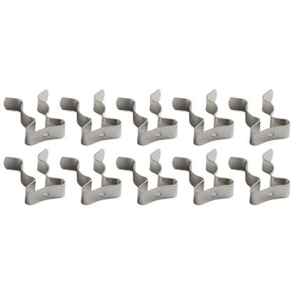 10 Pack Heavy Duty Manganese Steel Spring Terry Clips Wall Mount Tool Holders for Garage, Shed, and Workshop Organization, Fits 0.24 to 2 Inch Handles(12mm) - size: 12mm