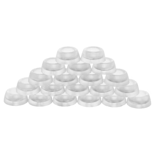 OSALADI 20pcs Silicone Anti-Slip Furniture Pads, Soft Rubber Non-Skid Leg Floor Protectors for Chairs and Tables, Sturdy Soft Feet Pads 27x12mm for Hardwood Floors