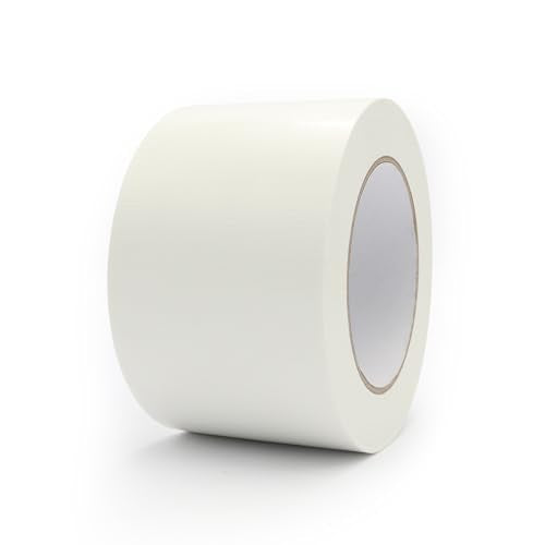 Heavy Duty Duct Tape 3 Inch X 33 Yards, 8.5 Mil Thickness, Multi Purpose White Duct Tape, No Residue, Waterproof, Tear by Hand - for Indoor Outdoor Repairs, Industrial, Professional Use - color: White, size: 3 inch X 33 Yards
