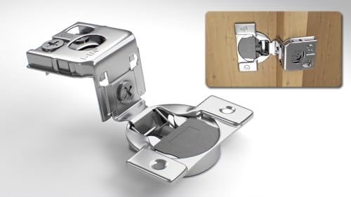 Berta 2-Pack, 1-1/4 inch Overlay Soft Closing Face Frame Cabinet Hinges, 105 Degree 6-Ways 3-Cam Adjustment Concealed Kitchen Cabinet Door Hinges with Screws (1-1/4 inch, 2 Pieces) - size: 1-1/4 In. Overlay | 2 Pieces
