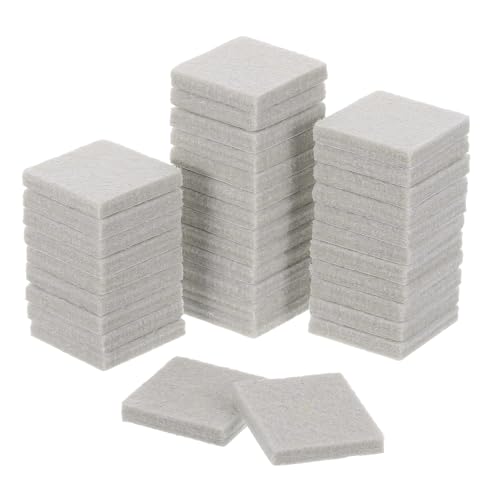 uxcell Furniture Pads,36Pcs 1.2"- Square Self Adhesive Felt Furniture Pads, Floor Protectors for Furniture Feet Chairs Legs Hardwood Floors (Beige) - color: Beige, size: 1.2"