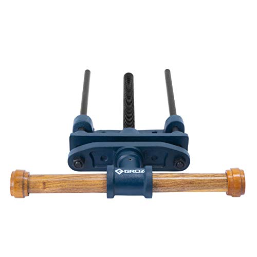 Groz 39020 7-Inch Woodworking Front Vise, Cast Iron Body and Socket, Precision Rolled Threads, Quality Wooden Handle, Exceptionally Sturdy, Perfect for Professional Craftsmen and Woodwork Studios