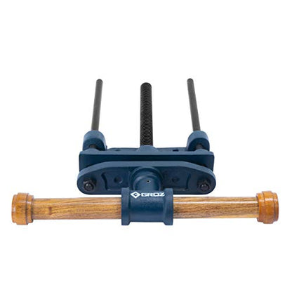 Groz 39020 7-Inch Woodworking Front Vise, Cast Iron Body and Socket, Precision Rolled Threads, Quality Wooden Handle, Exceptionally Sturdy, Perfect for Professional Craftsmen and Woodwork Studios