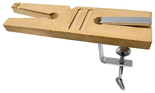 Fancy V Slot Bench Pin and Clamp Set Jewelry Making Tool Metalsmith Workbench Vise