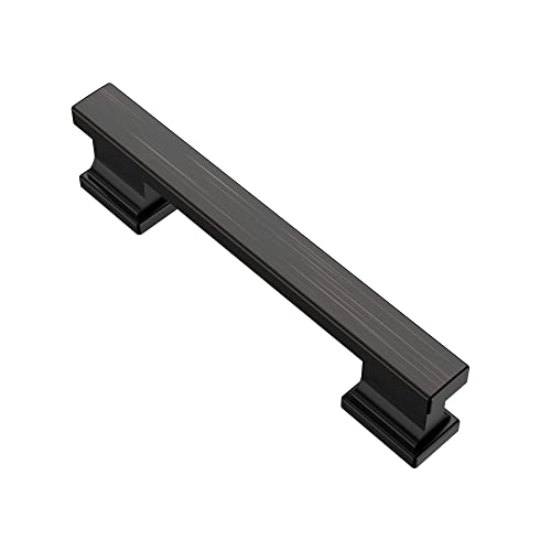 Alzassbg 10 Pack Oil Rubbed Bronze Cabinet Pulls, 3-3/4 Inch(96mm) Hole Centers Kitchen Cabinet Handles for Cabinets and Drawers AL3061ORB - color: Oil Rubbed Bronze, size: 3-3/4" Hole Center